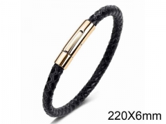 HY Wholesale Jewelry Fashion Bracelets (Leather)-HY0018B008