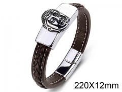 HY Wholesale Jewelry Religion Bracelets (Leather)-HY0018B161