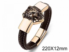 HY Wholesale Jewelry Animal Style Bracelets (Leather)-HY0018B147