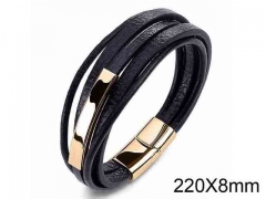 HY Wholesale Jewelry Fashion Bracelets (Leather)-HY0018B022