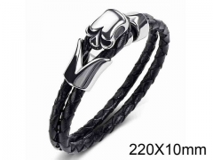 HY Wholesale Jewelry Skull Style Bracelets (Leather)-HY0018B056