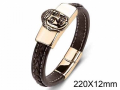 HY Wholesale Jewelry Religion Bracelets (Leather)-HY0018B186