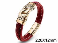 HY Wholesale Jewelry Fashion Bracelets (Leather)-HY0018B133