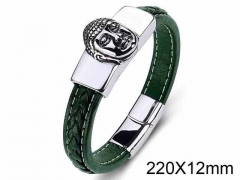 HY Wholesale Jewelry Religion Bracelets (Leather)-HY0018B158