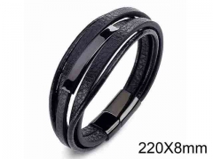 HY Wholesale Jewelry Fashion Bracelets (Leather)-HY0018B021