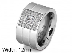 HY Wholesale Titanium Steel CZ/Stone Rings-HY0021R039