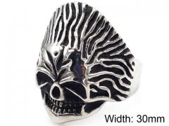 HY Jewelry Wholesale Stainless Steel 316L Skull Rings-HY0019R0146
