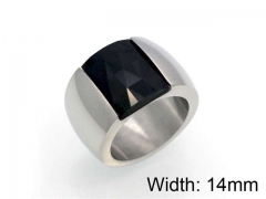 HY Jewelry Wholesale Stainless Steel 316L CZ/Stone Rings-HY0041R0027