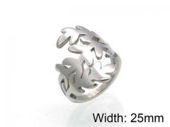 HY Jewelry Wholesale Stainless Steel 316L Hollow Rings-HY0041R0105