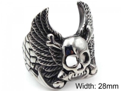 HY Jewelry Wholesale Stainless Steel 316L Skull Rings-HY0019R0147