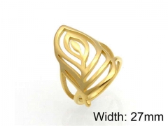 HY Jewelry Wholesale Stainless Steel 316L Hollow Rings-HY0041R0088