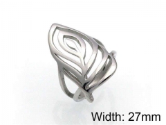 HY Jewelry Wholesale Stainless Steel 316L Hollow Rings-HY0041R0089