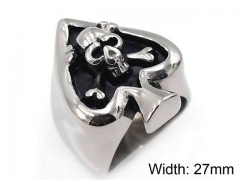 HY Jewelry Wholesale Stainless Steel 316L Skull Rings-HY0019R0061