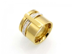 HY Jewelry Wholesale Stainless Steel 316L CZ/Stone Rings-HY0041R0006