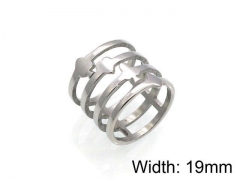 HY Jewelry Wholesale Stainless Steel 316L Hollow Rings-HY0041R0068