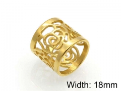HY Jewelry Wholesale Stainless Steel 316L Hollow Rings-HY0041R0133