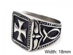 HY Jewelry Wholesale Stainless Steel 316L Religion Rings-HY0019R0166