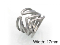 HY Jewelry Wholesale Stainless Steel 316L Hollow Rings-HY0041R0111