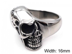 HY Jewelry Wholesale Stainless Steel 316L Skull Rings-HY0019R0124