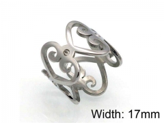 HY Jewelry Wholesale Stainless Steel 316L Hollow Rings-HY0041R0158
