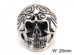 HY Jewelry Wholesale Stainless Steel 316L Skull Rings-HY0019R0048