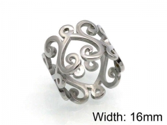 HY Jewelry Wholesale Stainless Steel 316L Hollow Rings-HY0041R0092