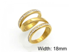 HY Jewelry Wholesale Stainless Steel 316L CZ/Stone Rings-HY0041R0080