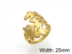 HY Jewelry Wholesale Stainless Steel 316L Hollow Rings-HY0041R0104