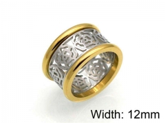 HY Jewelry Wholesale Stainless Steel 316L Hollow Rings-HY0041R0152