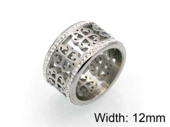 HY Jewelry Wholesale Stainless Steel 316L CZ/Stone Rings-HY0041R0085