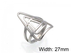 HY Jewelry Wholesale Stainless Steel 316L Hollow Rings-HY0041R0125