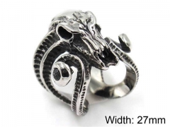 HY Jewelry Wholesale Stainless Steel 316L Skull Rings-HY0019R0067