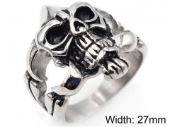 HY Jewelry Wholesale Stainless Steel 316L Skull Rings-HY0019R0026