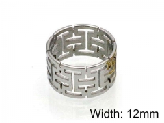 HY Jewelry Wholesale Stainless Steel 316L Hollow Rings-HY0041R0036