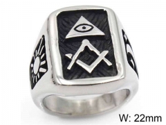 HY Jewelry Wholesale Stainless Steel 316L Religion Rings-HY0019R0138