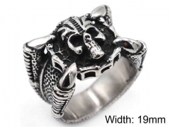 HY Jewelry Wholesale Stainless Steel 316L Skull Rings-HY0019R0139