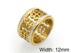 HY Jewelry Wholesale Stainless Steel 316L CZ/Stone Rings-HY0041R0084