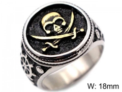 HY Jewelry Wholesale Stainless Steel 316L Skull Rings-HY0019R0103