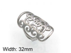 HY Jewelry Wholesale Stainless Steel 316L Hollow Rings-HY0041R0115