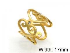 HY Jewelry Wholesale Stainless Steel 316L Hollow Rings-HY0041R0157