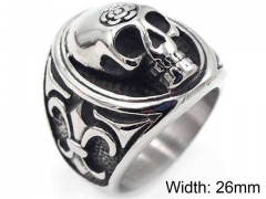 HY Jewelry Wholesale Stainless Steel 316L Skull Rings-HY0019R0014