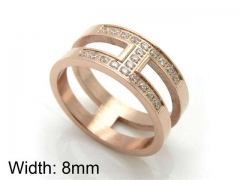HY Jewelry Wholesale Stainless Steel 316L CZ/Stone Rings-HY0041R0143