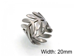 HY Jewelry Wholesale Stainless Steel 316L Hollow Rings-HY0041R0108