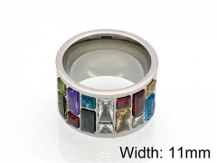 HY Jewelry Wholesale Stainless Steel 316L CZ/Stone Rings-HY0041R0030