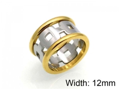HY Jewelry Wholesale Stainless Steel 316L Hollow Rings-HY0041R0095