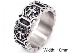HY Jewelry Wholesale Stainless Steel 316L Religion Rings-HY0019R0010