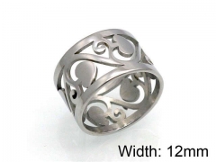 HY Jewelry Wholesale Stainless Steel 316L Hollow Rings-HY0041R0119
