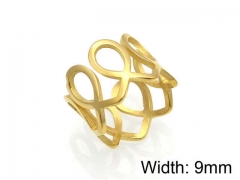 HY Jewelry Wholesale Stainless Steel 316L Hollow Rings-HY0041R0005