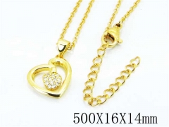 HY Wholesale Popular CZ Necklaces-HY54N0260ML