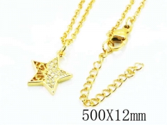 HY Wholesale Popular CZ Necklaces-HY54N0279ML